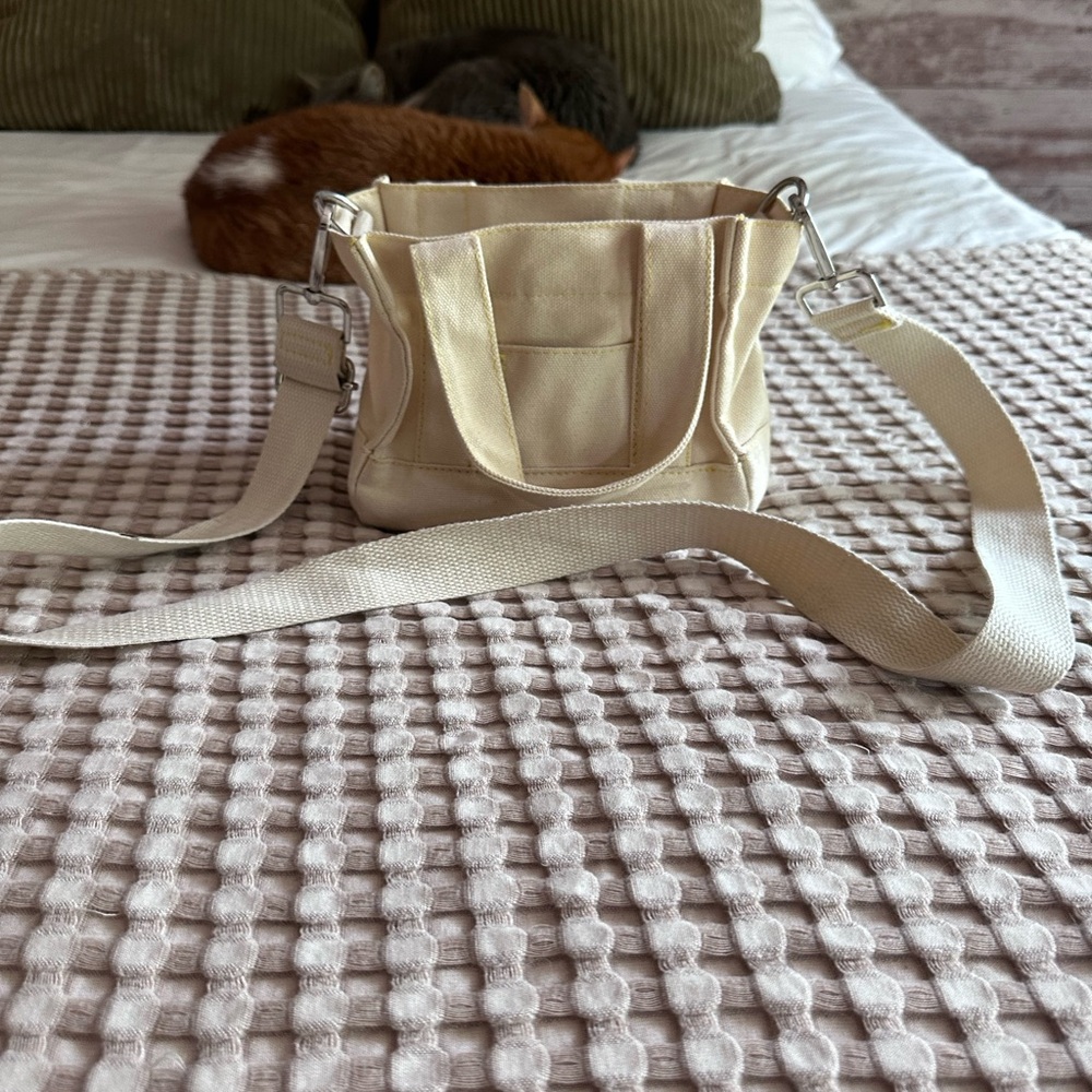 BDG cream mini bag